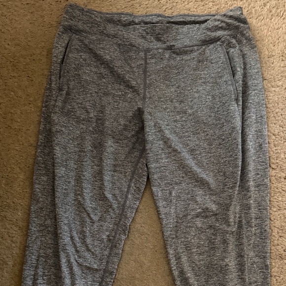 SWEATY BETTY Soft Heather Gray Jogger Sweat Pants Women’s Size L - Picture 1 of 5